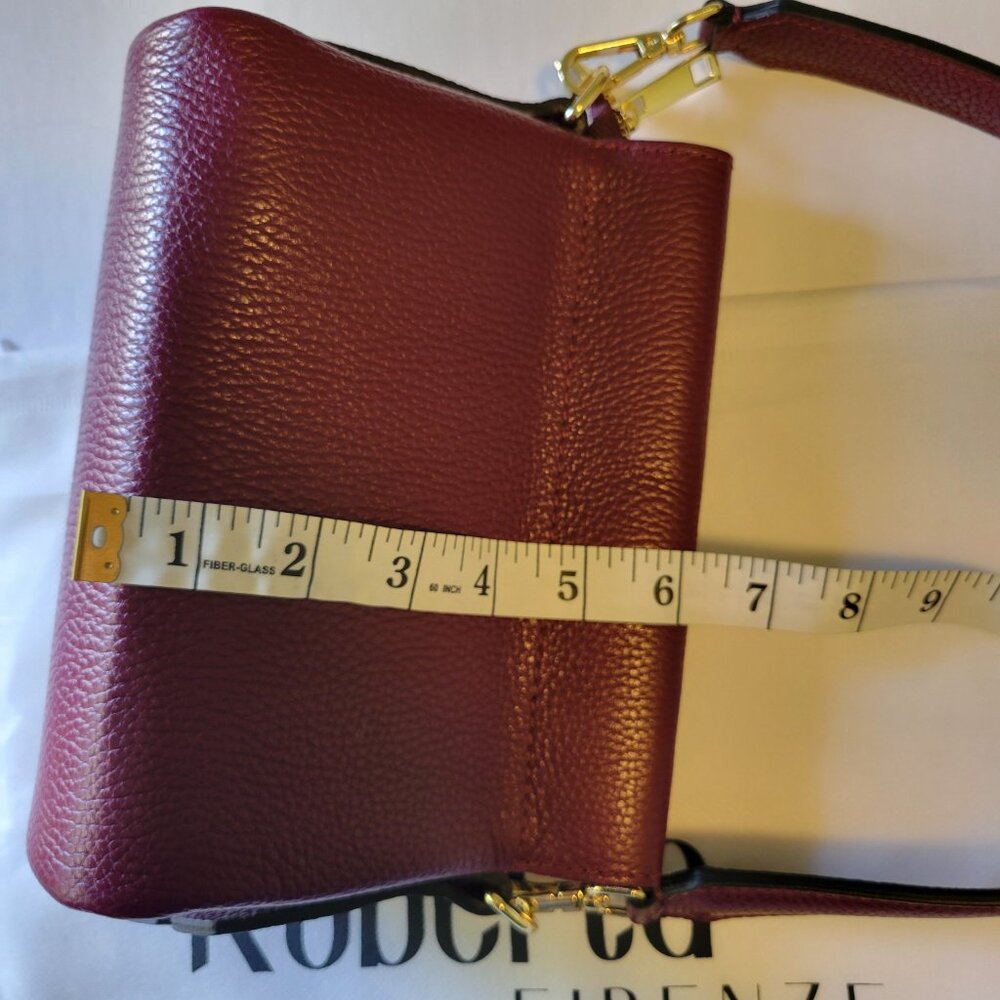 NWT [Roberta Firenze] Handmade in Italy Leather Vale Bag - Picture 14 of 15